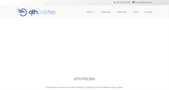 Desktop Screenshot of gthpolska.pl